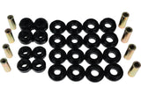 Control Arm Bushing Set; Black; Rear; Performance Polyurethane;