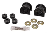 Sway Bar Bushing Set; Black; Front; Bar Dia. 27mm; Performance Polyurethane;