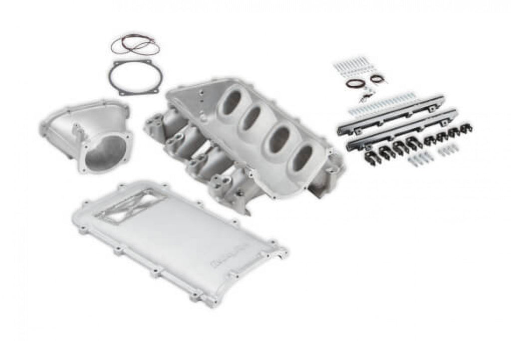 Holley Ultra Lo-Ram Manifold Kit Dual Injector- Satin - GM LS3/L92