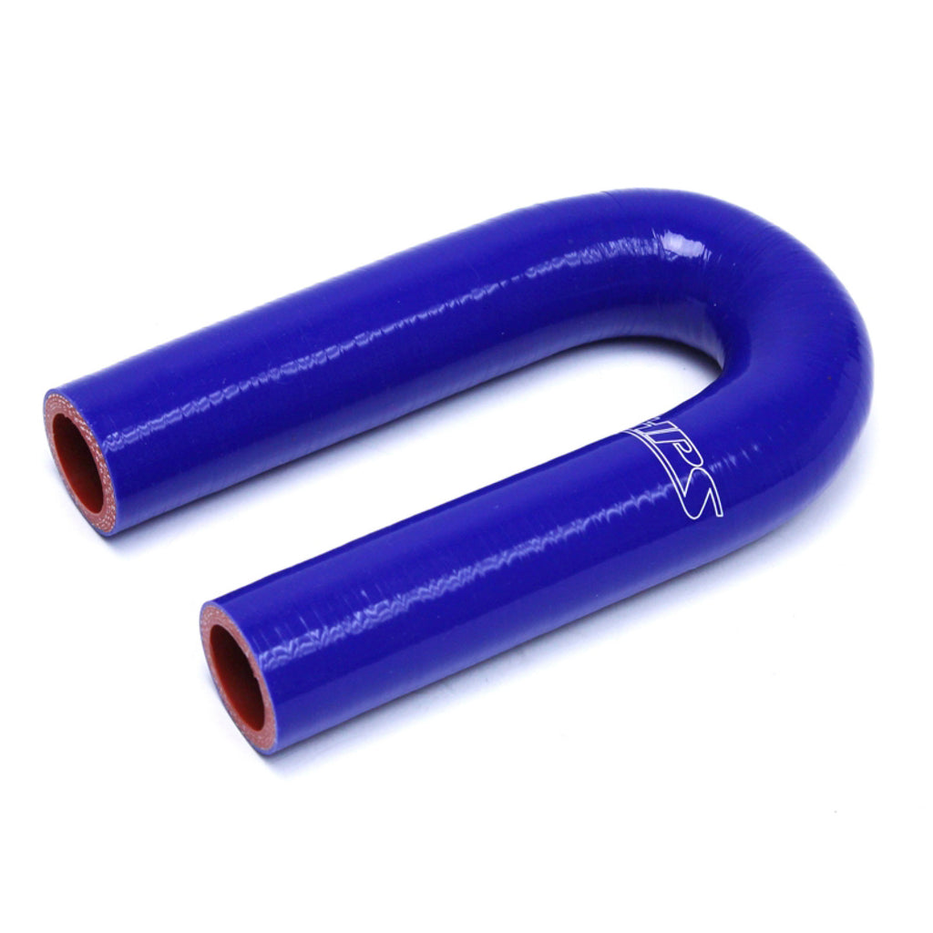 HPS 1-1/8" ID High Temp 4-ply Reinforced Silicone 180 Degree U Bend Elbow Coupler Hose Blue (28mm ID)