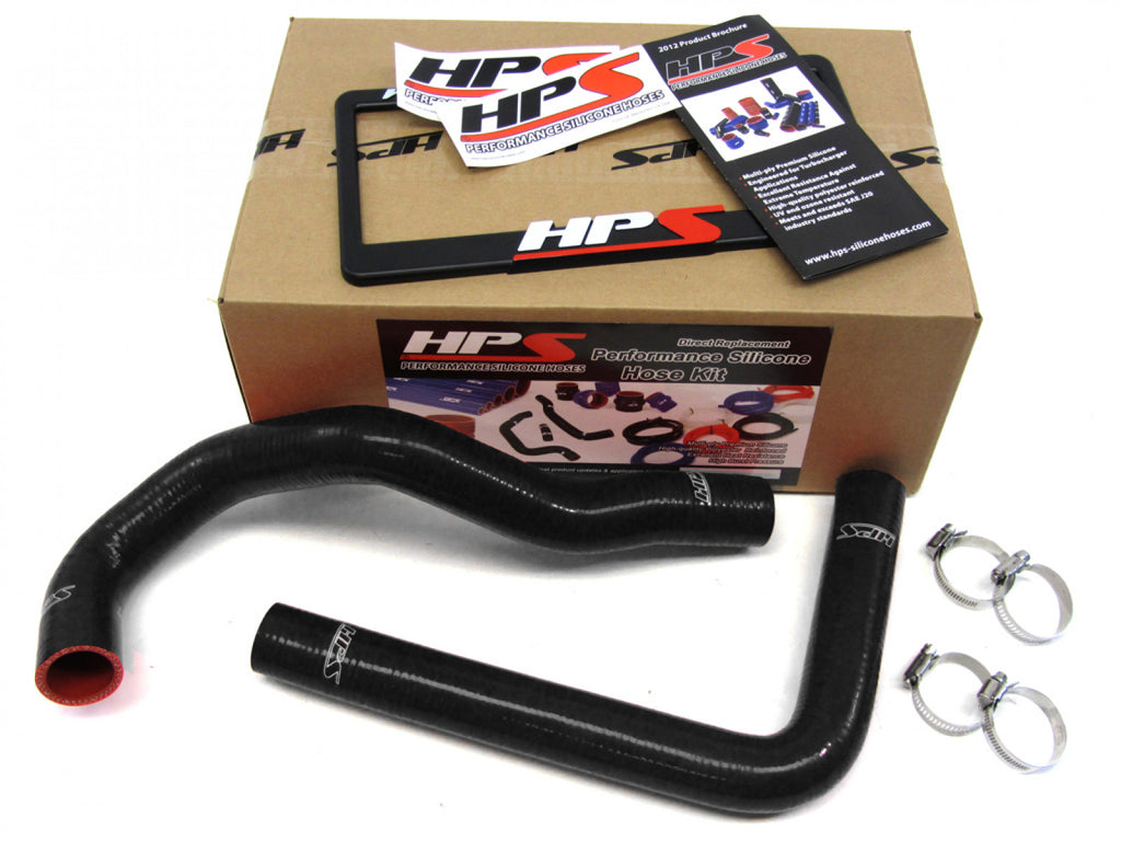 HPS Black Reinforced Silicone Radiator Hose Kit Coolant for Lexus 92-99 SC300 with 1JZGTE or 2JZGTE Engine Swap