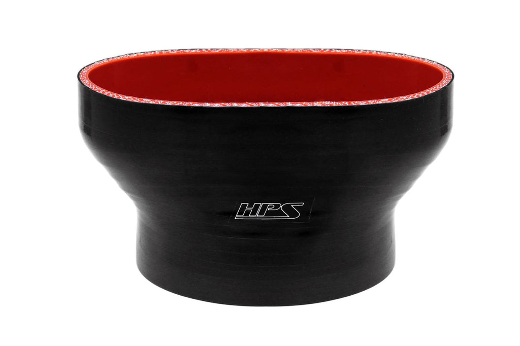 HPS Performance FOH-55-450-BLK Silicone Oval to Round Coupler