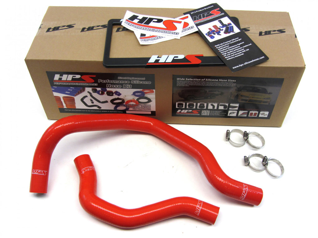 HPS Red Reinforced Silicone Radiator Hose Kit Coolant for Honda 88-91 CRX w/ B16