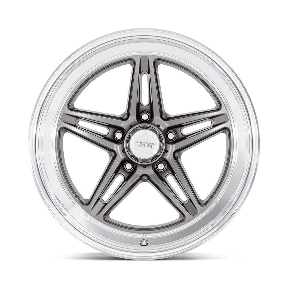 18x8 Goove Wheel 5x4.75 Bolt Circle Anthracite