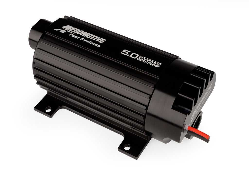 Aeromotive Variable Speed Controlled Fuel Pump, In-line, Signature Brushless Spur Gear 5.0gpm (Pump Sleeve Includes Mounting Provisions)