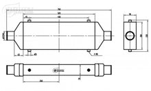 Load image into Gallery viewer, BOOST Products Competition Intercooler 550HP 21&quot; x 8&quot; x 3.5&quot; with 2.5&quot; I/O OD