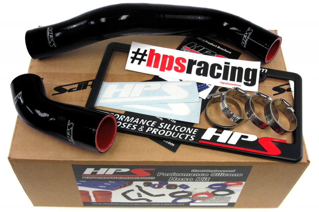 HPS Black Reinforced Silicone Radiator Hose Kit Coolant for Ford 03-04 Mustang Mach 1 4.6L V8