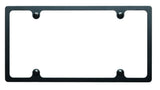 License Plate Frame Slim Line Black