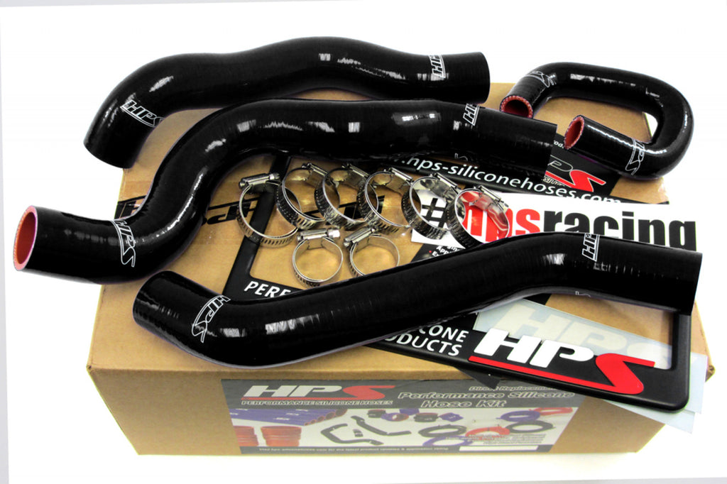 HPS Black Reinforced Silicone Radiator Hose Kit Coolant for Chevy 08-10 Cobalt SS 2.0L Turbo