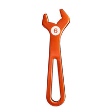 Load image into Gallery viewer, Deatschwerks 6AN T6061 Aluminum Hose End Wrench (orange anodized)