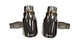 Two Single 4in Polished Pro-Series Tips Kit