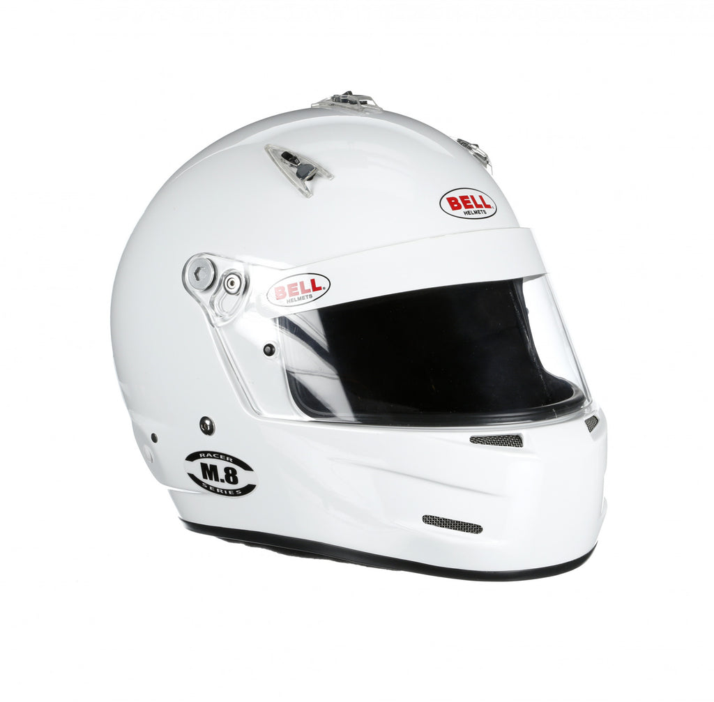 Bell M8 Racing Helmet-White Size Extra Small