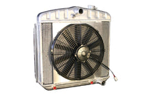 Load image into Gallery viewer, Radiator w/Fans 55-57 Chevy LS Auto Trans Raw