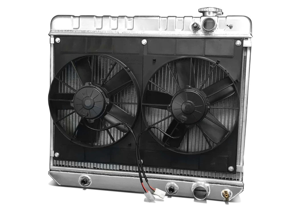 Radiator w/Fans C-10 Trk LS 63-66 Auto Trans Raw