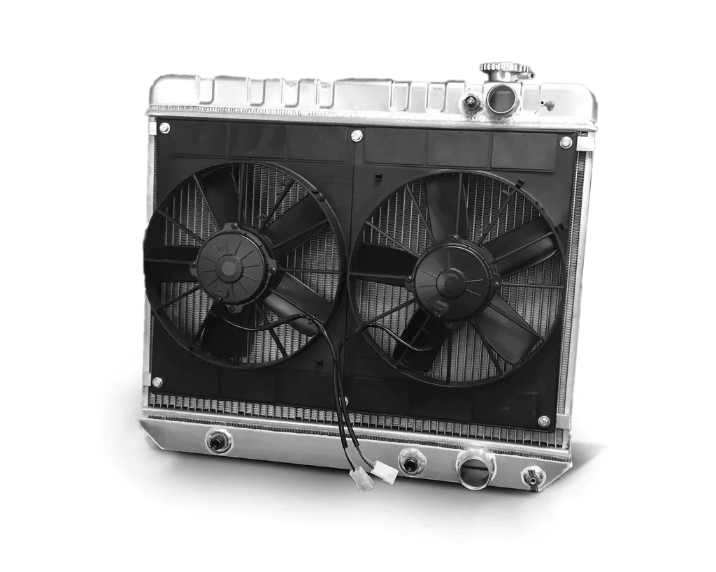 Radiator w/Fans Nova LS 73-74 Auto Trans Raw