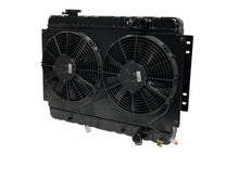 Load image into Gallery viewer, Radiator w/fans Chevelle 64-67 LS Man Trans Blk