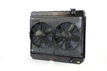 Load image into Gallery viewer, Radiator w/Fans Nova 62-67 LS Man Trans Blk