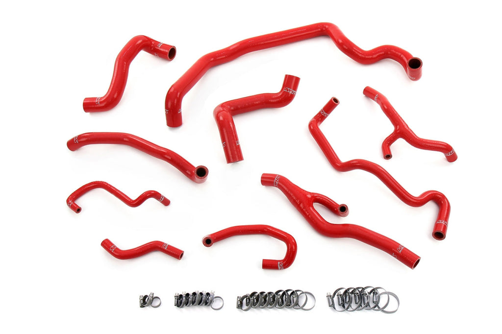 HPS Performance Mini 2011-2015 Cooper 1.6L Turbo (N18) Auto Trans Silicone Hose Kit - Red