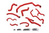 HPS Performance Mini 2011-2015 Cooper 1.6L Turbo (N18) Auto Trans Silicone Hose Kit - Red