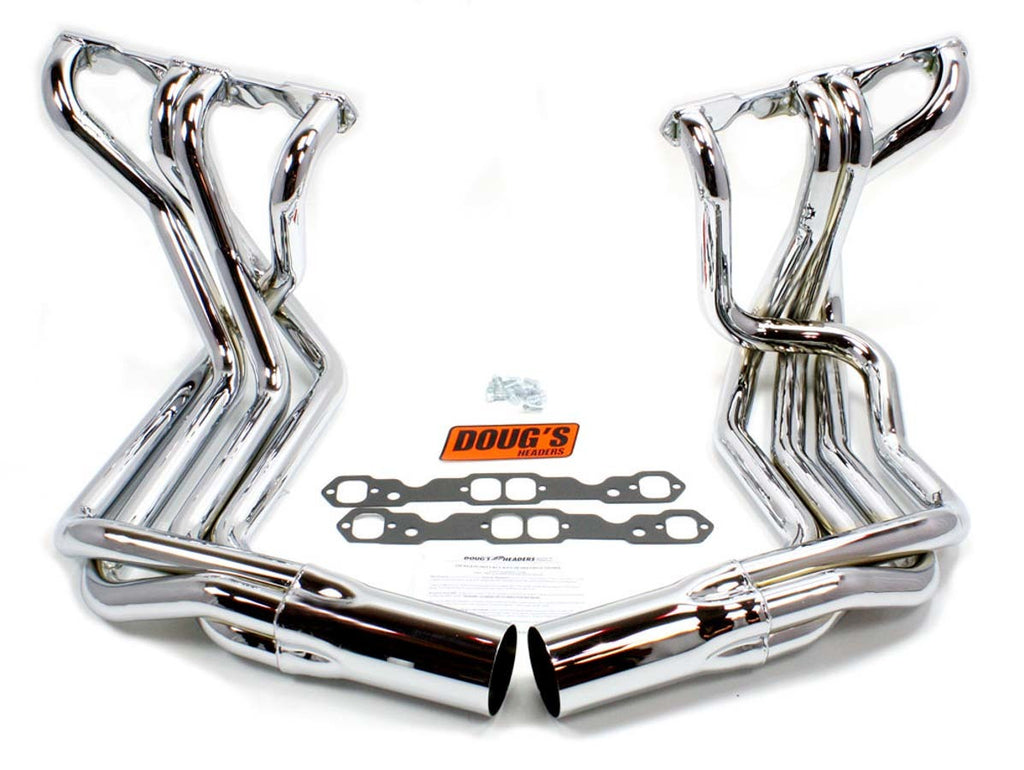 SBC Side Mount Headers - Chrome - 63-82 Vette