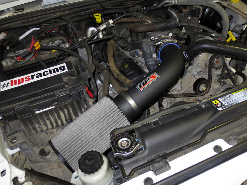 HPS Performance Black Shortram Air Intake Kit for 07-11 Jeep Wrangler 3.8L V6