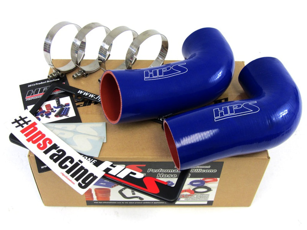 HPS Silicone Post MAF Dual Air Intake Tubes Kit Blue 5.0L V8 for BMW 98-03 M5 E39