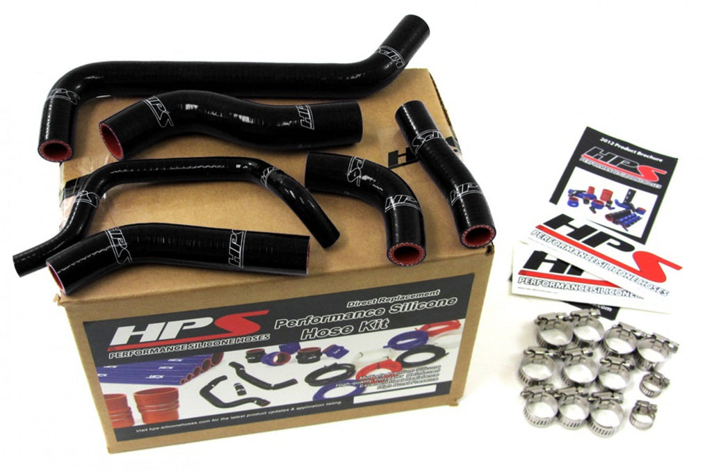 HPS Black Reinforced Silicone Radiator Hose Kit Coolant for Kawasaki 10-11 KX450F