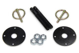 Hood Pin Kit  3/8in Alum Black 2-pack