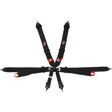 Load image into Gallery viewer, 6pt Harness Camlock Indiv P/D Black  FIA