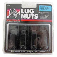 Load image into Gallery viewer, 4 Lugnuts Acorn Bulge 14 mm x 1.5 Black X-Long