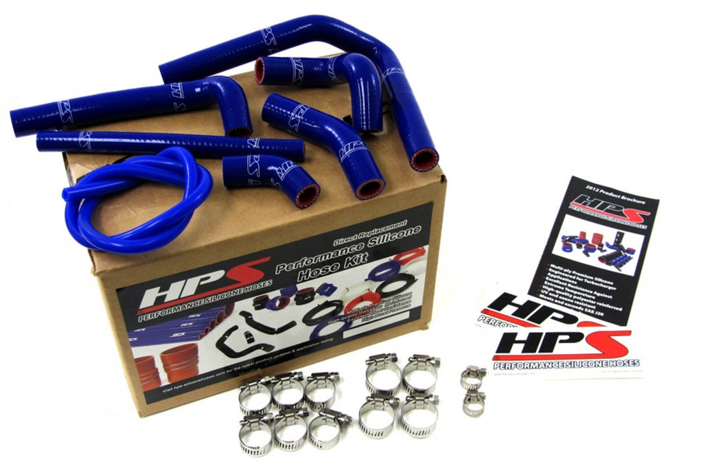 HPS Blue Reinforced Silicone Radiator Hose Kit Coolant for Honda 02-07 CR250R 2 Stroke