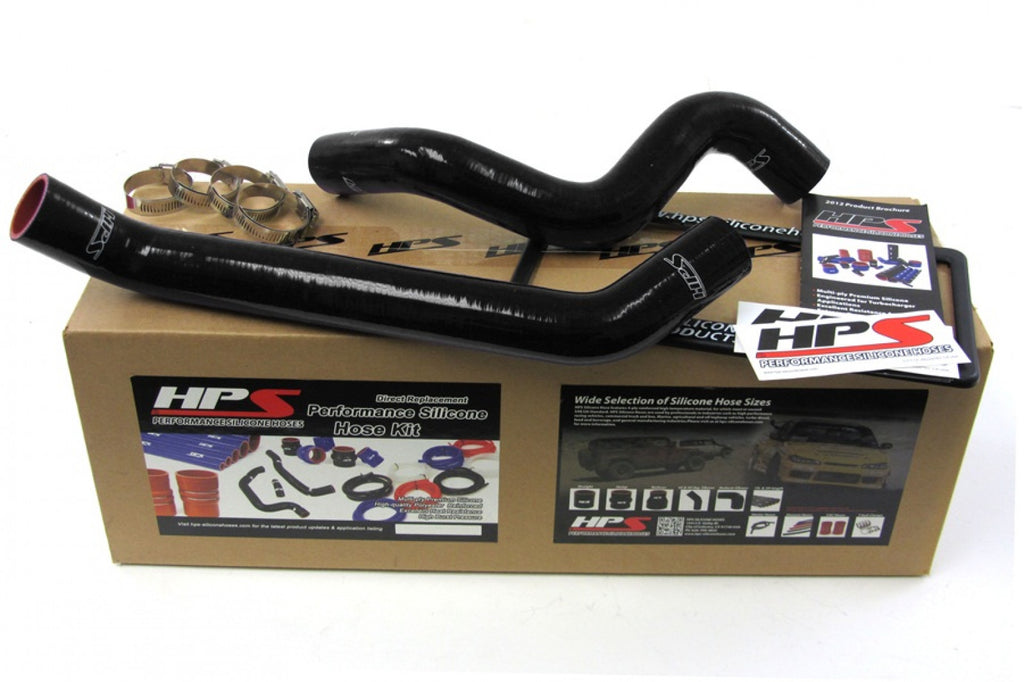 HPS Black Reinforced Silicone Radiator Hose Kit Coolant for Jeep 07-11 Wrangler JK 3.8L V6