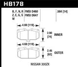 HP Plus Disc Brake Pad; 0.564 Thickness;