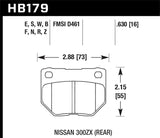 HP Plus Disc Brake Pad; 0.630 Thickness;