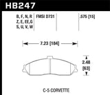 HP Plus Disc Brake Pad; 0.575 Thickness;