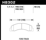 SuperDuty Disc Brake Pad; 0.700 Thickness;