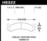 LTS Disc Brake Pad; 0.717 Thickness;