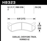 LTS Disc Brake Pad; 0.724 Thickness;