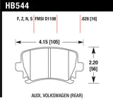 Performance Ceramic Disc Brake Pad; 0.628 Thickness;