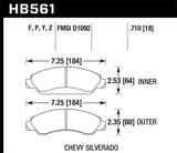 LTS Disc Brake Pad; 0.710 Thickness;