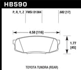 LTS Disc Brake Pad; 0.682 Thickness;