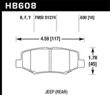 LTS Disc Brake Pad; 0.630 Thickness;