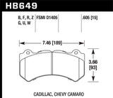 HPS 5.0 Disc Brake Pad; 0.605 Thickness;