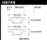 HPS 5.0 Disc Brake Pad; 0.648 Thickness;