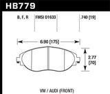 HPS 5.0 Disc Brake Pad; 0.740 Thickness;