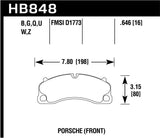 HP Plus Disc Brake Pad; 0.646 Thickness;