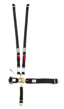 Load image into Gallery viewer, 5-Pt Harness System Hans LL Ratchet Adj Black