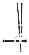 Load image into Gallery viewer, 5-Pt Harness HANS Alum. LL Ratchet Adj Black