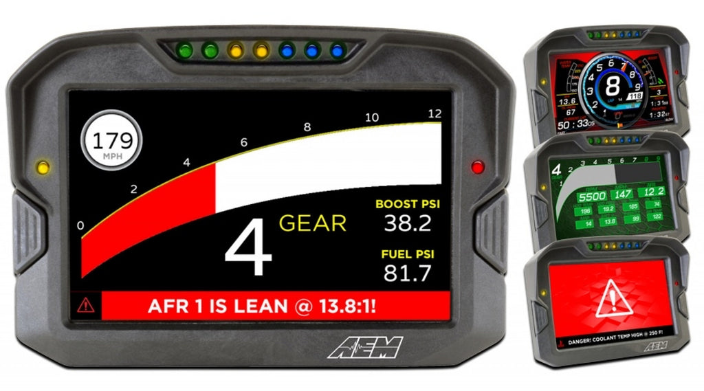 AEM CD-7 Carbon Digital Racing and Logging Dash Display - Non-Logging / GPS Enabled
