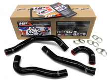 Load image into Gallery viewer, HPS Black Reinforced Silicone Radiator Hose Kit Coolant for Mitsubishi Lancer EVO 10